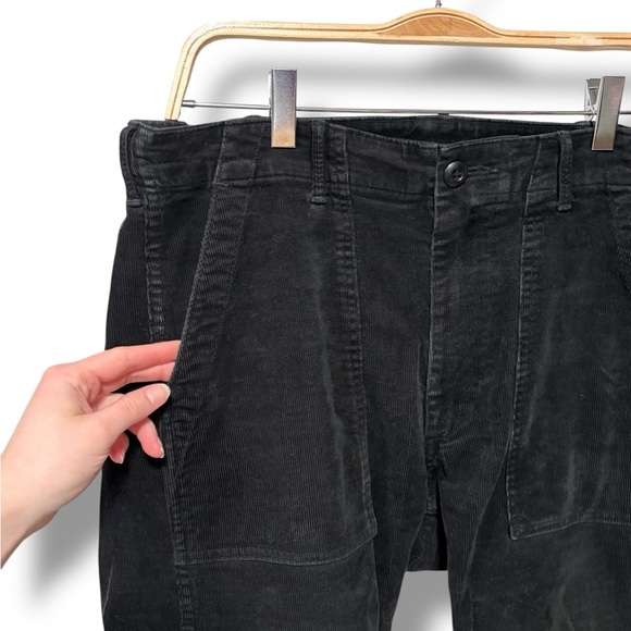 OrSlow Men’s Slim Fit Fatigue Japanese Corduroy Pants in Black Size Medium - Picture 3 of 7